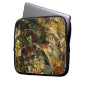 Süßer Herbst-abstrakte Fraktal-Kunst Laptopschutzhülle (Vorderseite Links)