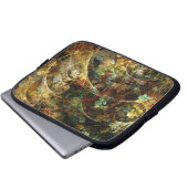 Süßer Herbst-abstrakte Fraktal-Kunst Laptopschutzhülle (Vorne Knopf)