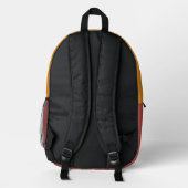 Süßer Herbst-Fuchs-Kinderrucksack mit Initialen Bedruckter Rucksack (Rückseite)