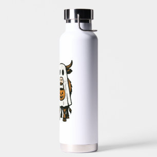 Süßer Herbst Highland-Kuh-Geist Halloween 2 Trinkflasche