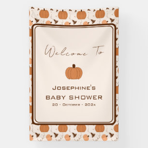 Süßer Herbst-Kürbis geschlechtsneutrale Babyparty Banner