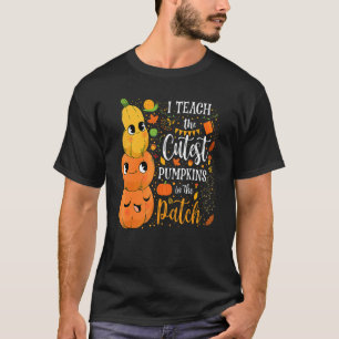 Süßer Herbst-Lehrer-Schnitt Süßeste Kürbis Im Feld T-Shirt