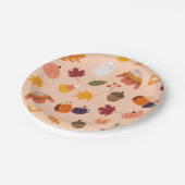 Süßer Herbst Pappteller (Schrägansicht)