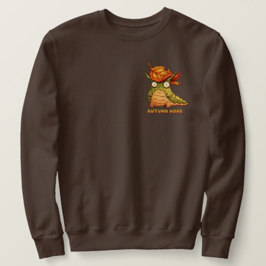 Süßer Herbst-Schnecke Herbst-Stimmung Sweatshirt (Design vorne)