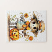 Süßer Herbst-Schreckschraube Puzzle (Horizontal)