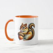 Süßer Herbst-Streifenhörnchen  Tasse (Links)