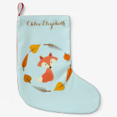 Süßer HerbstFox Kleiner Weihnachtsstrumpf (Vorderseite)