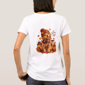 Süßer Herbsthund im Pullover | Cozy Fall T-Shirt D (Rückseite)