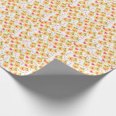 Süßer Herz Bär Nursery Muster Geschenkpapier (Ecke)