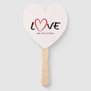 Süßer Herz-Eiscreme-Stiel – Sweet Love Design Fächer