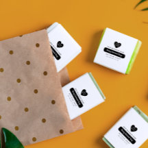 Süßer Herz Handgefertigter Produktname in Schrift