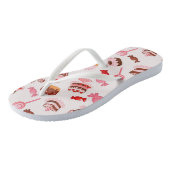 Süßer Hintergrund Badesandalen (Schrägansicht)