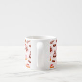 Süßer Hintergrund Espressotasse (Rückseite)