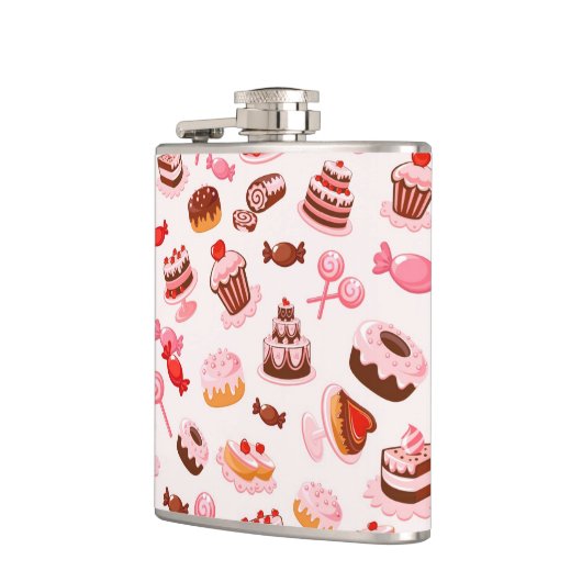 Süßer Hintergrund Flachmann (Links)