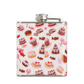 Süßer Hintergrund Flachmann (Rückseite)