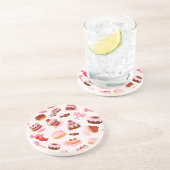 Süßer Hintergrund Getränkeuntersetzer (Seite)