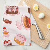 Süßer Hintergrund Handtuch (Viertel Falte)