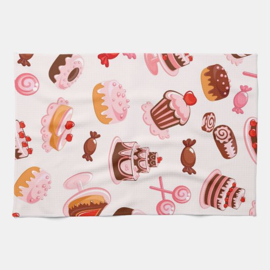 Süßer Hintergrund Handtuch (Horizontal)