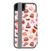 Süßer Hintergrund Incipio iPhone Geldbeutel-Hülle (Folio Rückseite)