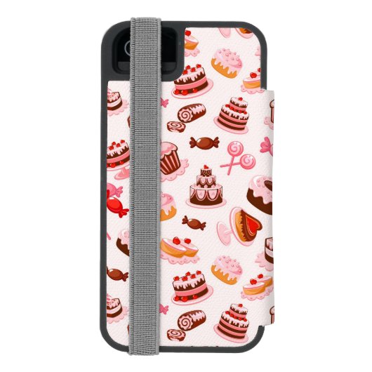 Süßer Hintergrund Incipio iPhone Geldbeutel-Hülle (Folio Rückseite)