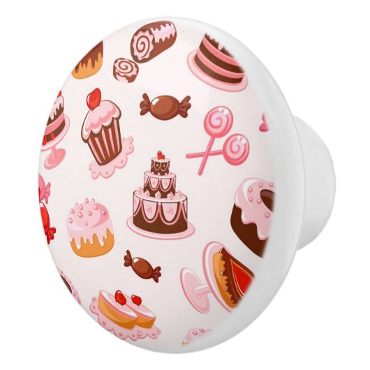 Süßer Hintergrund Keramikknauf (Rechts)