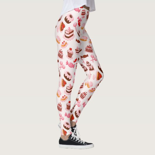 Süßer Hintergrund Leggings (Rechts)