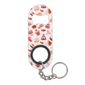 Süßer Hintergrund Mini Flaschenöffner (Rückseite)