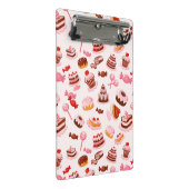 Süßer Hintergrund Mini Klemmbrett (Schrägansicht)