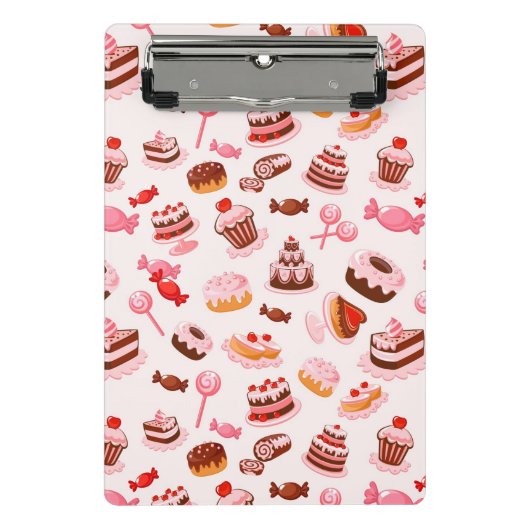 Süßer Hintergrund Mini Klemmbrett (Vorderseite)