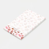 Süßer Hintergrund Post-it Klebezettel (angewinkelt)