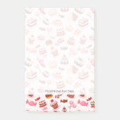 Süßer Hintergrund Post-it Klebezettel (Vorderseite)