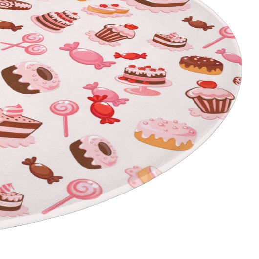 Süßer Hintergrund Schneidebrett (Ecke)