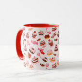 Süßer Hintergrund Tasse (Vorderseite Links)