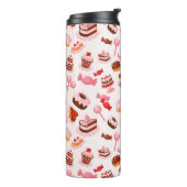 Süßer Hintergrund Thermosbecher (Nach links gedreht)