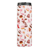 Süßer Hintergrund Thermosbecher (Rückseite)