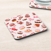 Süßer Hintergrund Untersetzer (Linke Seite)