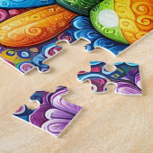 Süßer Hippie-Pug Puzzle (Seite)