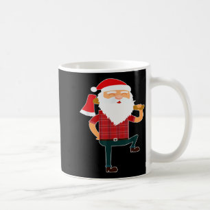 Süßer Holzfäller-Weihnachtsmann Lustiger hässliche Kaffeetasse