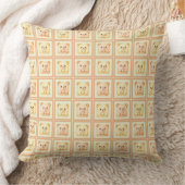 Süßer Honig-Patchwork-Keks-Teddybär Kissen (Decke)