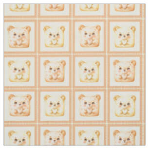 Süßer Honig-Patchwork-Teddybär Stoff