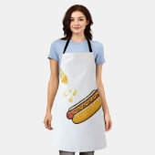 Süßer Hot Dog und Senfglas Schürze (Getragen)