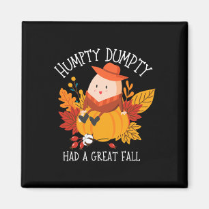 Süßer Humpty Dumpty hatte einen großen Fall Vintag Magnet