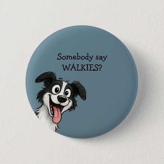 Süßer Hund Button (Vorderseite)