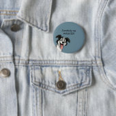 Süßer Hund Button (Beispiel)