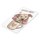 Süßer Hund, der friedlich schläft Magnet (Linke Seite)