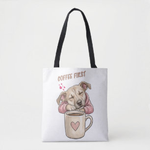 Süßer Hund, der friedlich schläft Tasche