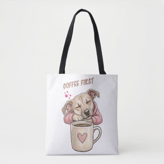Süßer Hund, der friedlich schläft  Tasche (Vorderseite)