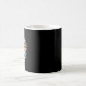 Süßer Hund Farb-Spritzer Vektor Kunst_1 Kaffeetasse (Mittel)