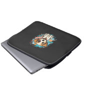 Süßer Hund Farb-Spritzer Vektor Kunst_1 Laptopschutzhülle (Vorne Knopf)