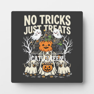 Süßer Hund Halloween Keine Tricks Nur Leckerlis_1 Fotoplatte